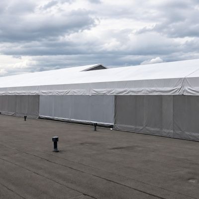Ремонт тентового ангара с заменой кровельных тентов - фото 4
